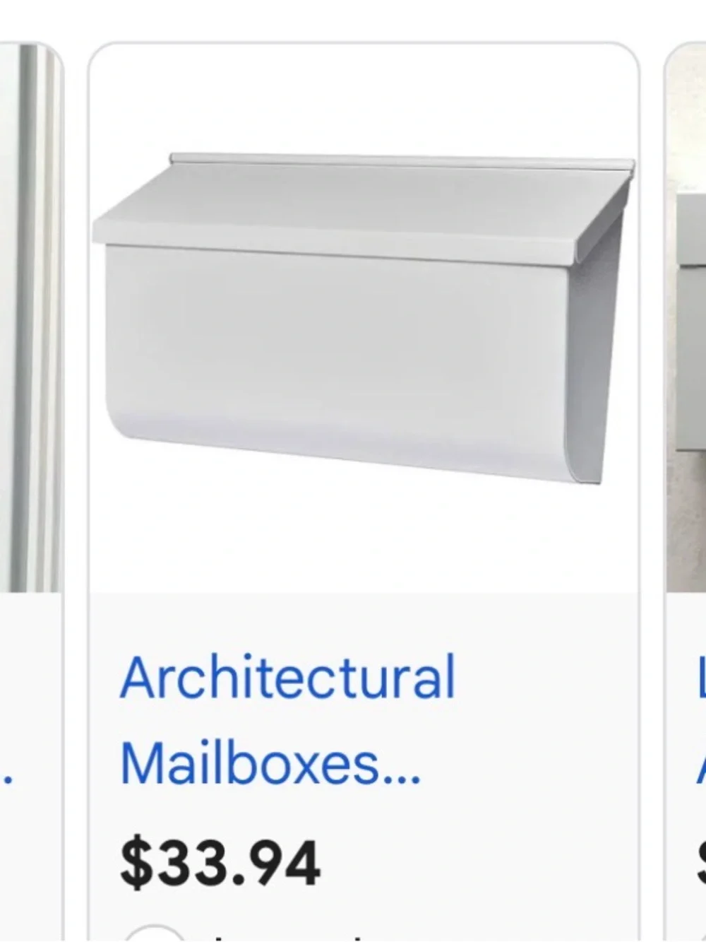 Daily Mail White Wall Mailbox - Simple Home Wall Decor